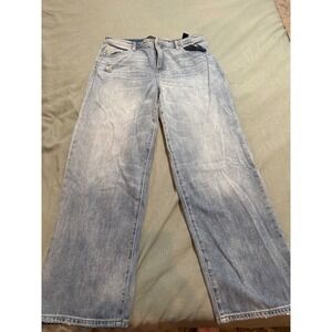 Liverpool Los Angeles Animas Wide Leg Jeans Light Wash Distressed 10/30 LM4460RD